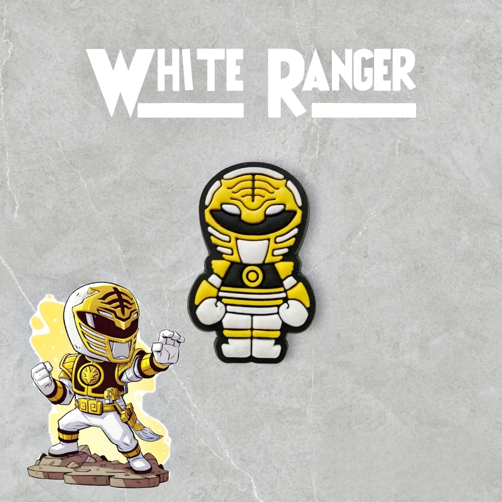 BOGO!! BUNDLE For Discount!!!   Mighty Morphin White Power Ranger Croc Charm